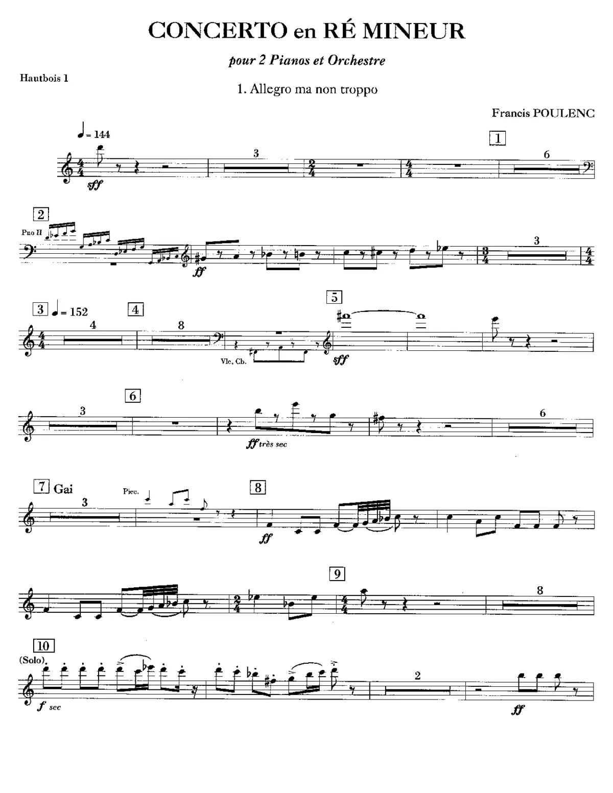 Concerto for 2 Pianos - Page 1