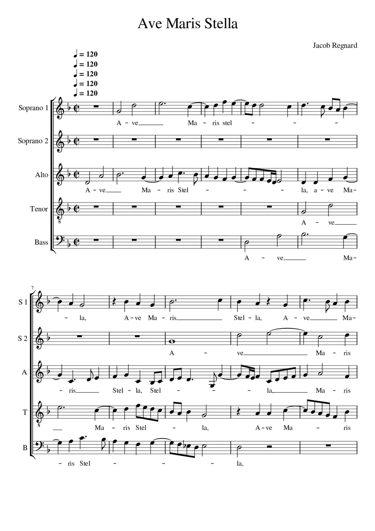 Ave maris stella - Page 1