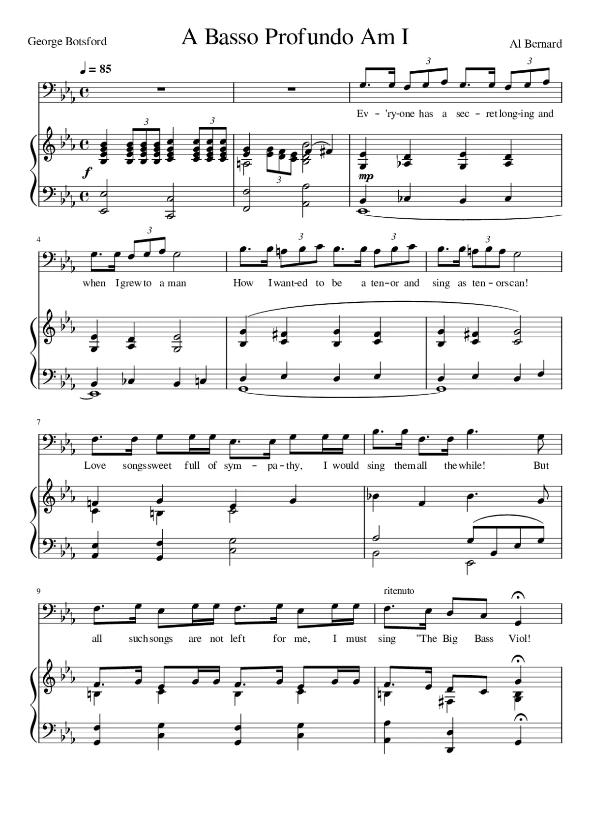 A basso profundo am I - Page 1