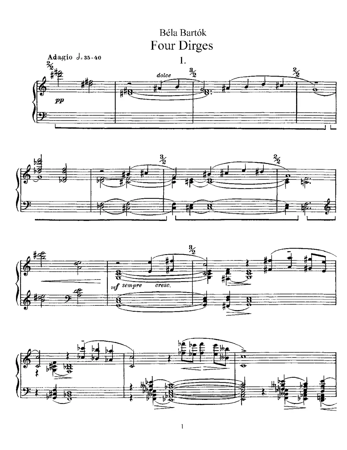 4 Dirges - Page 1