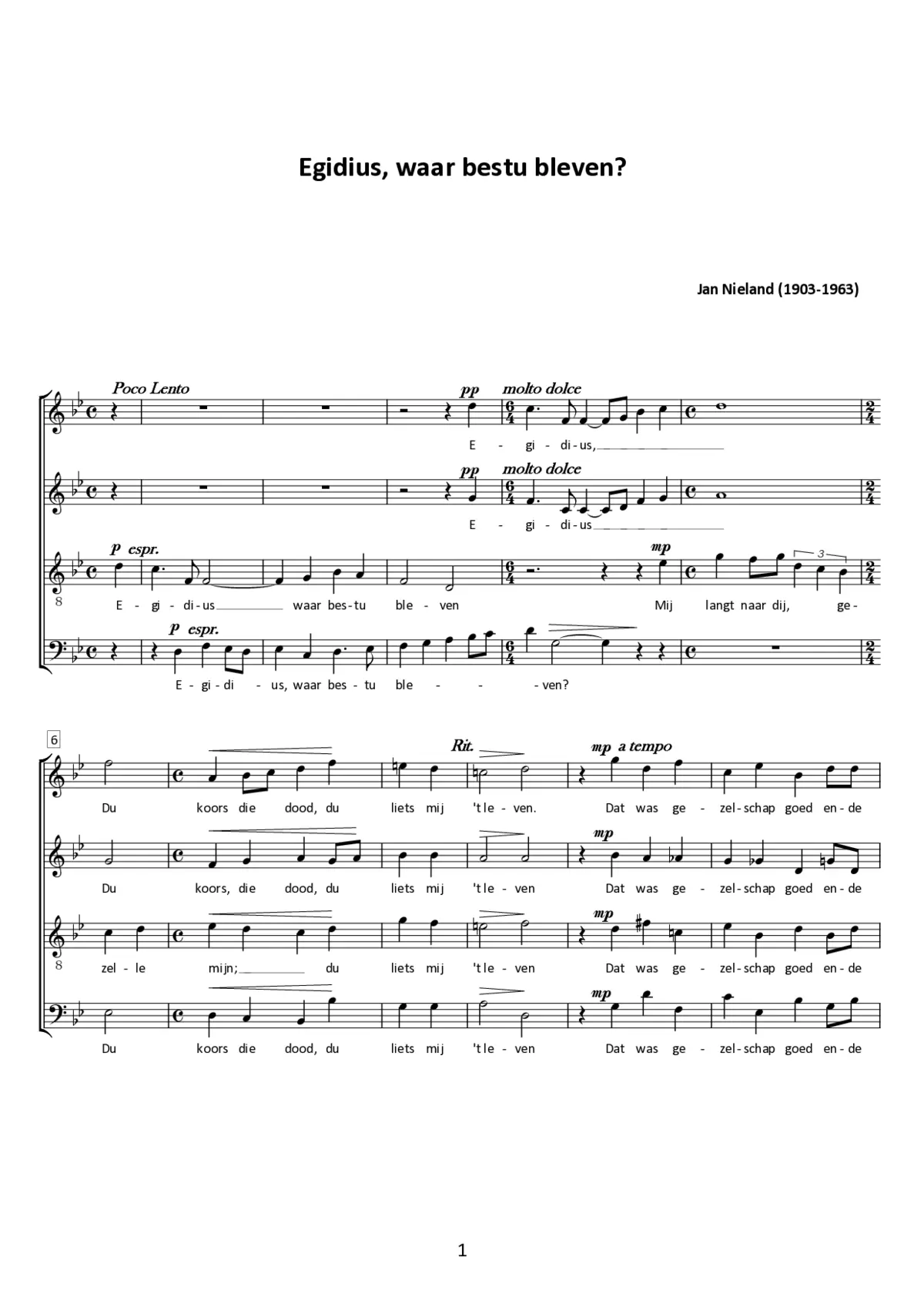 Egidius waar bestu bleven - Page 1