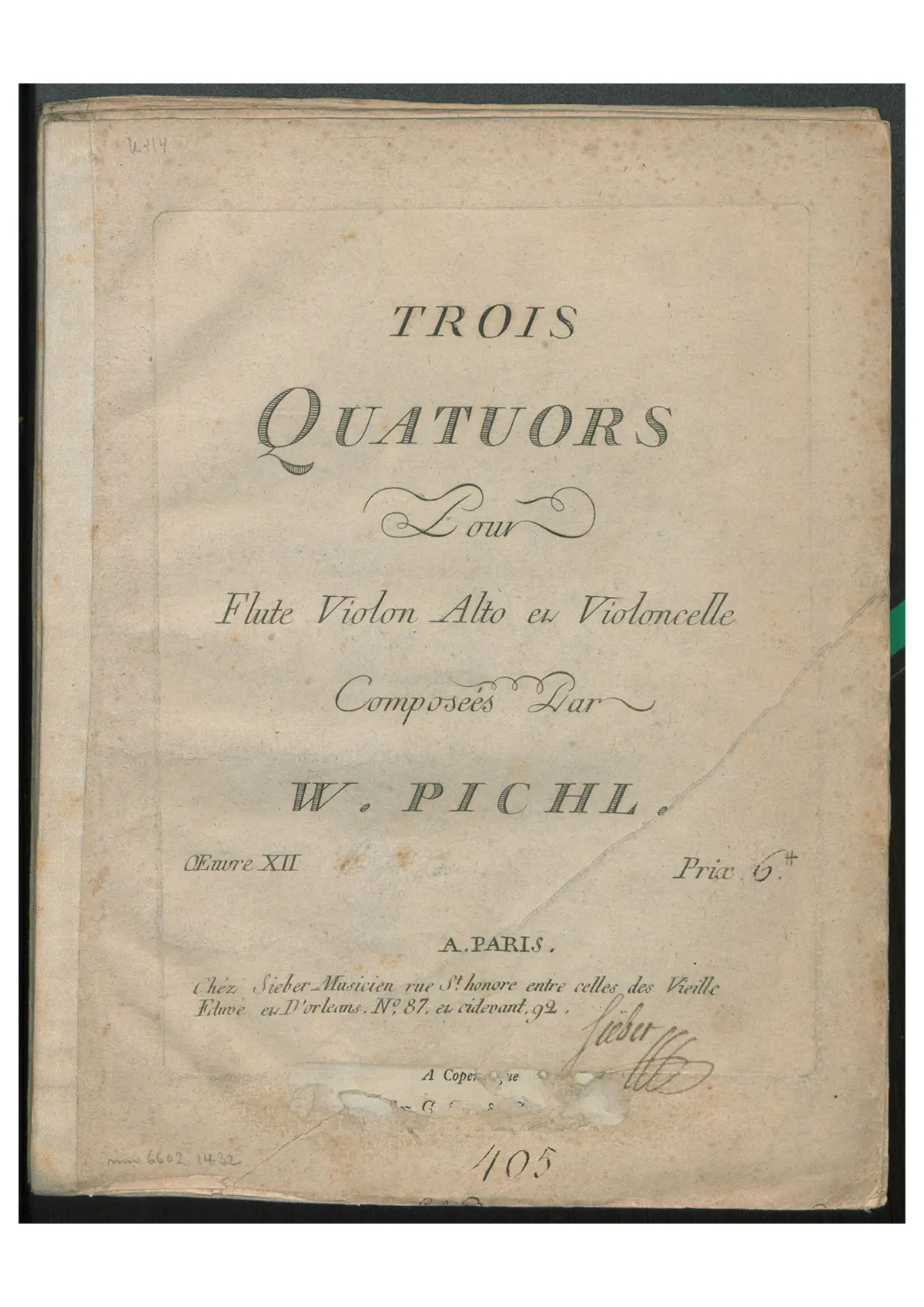 3 Flute Quartets, Op.12 - Page 1