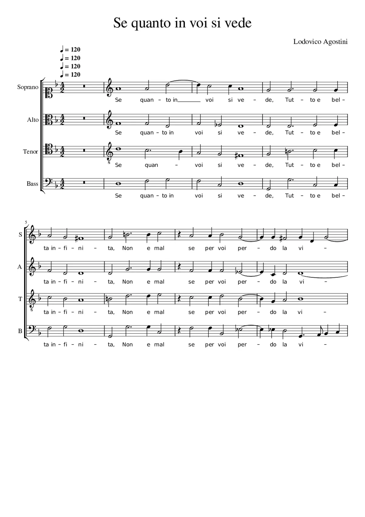 Se quanto in voi si vede - Page 1