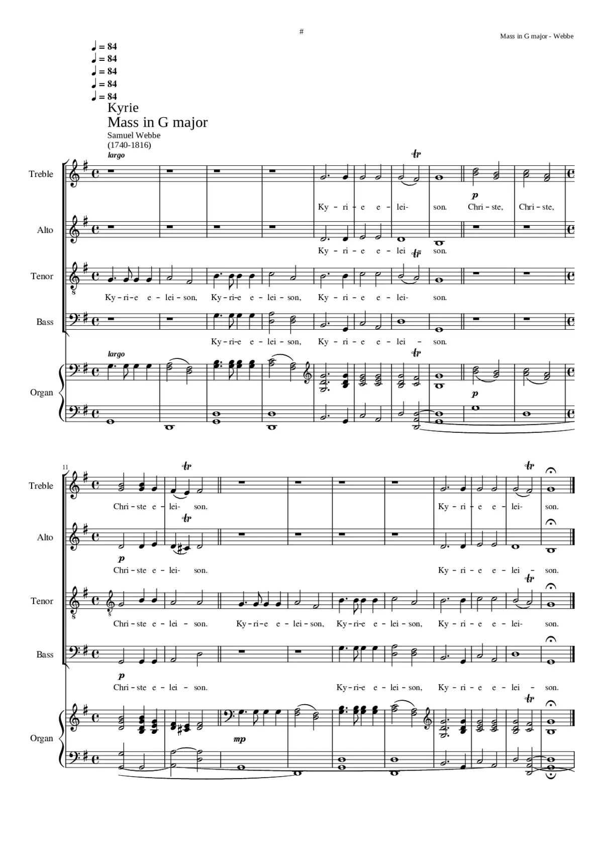Mass in G major - Page 1