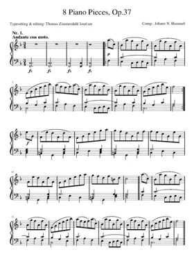 8 Pieces for Piano