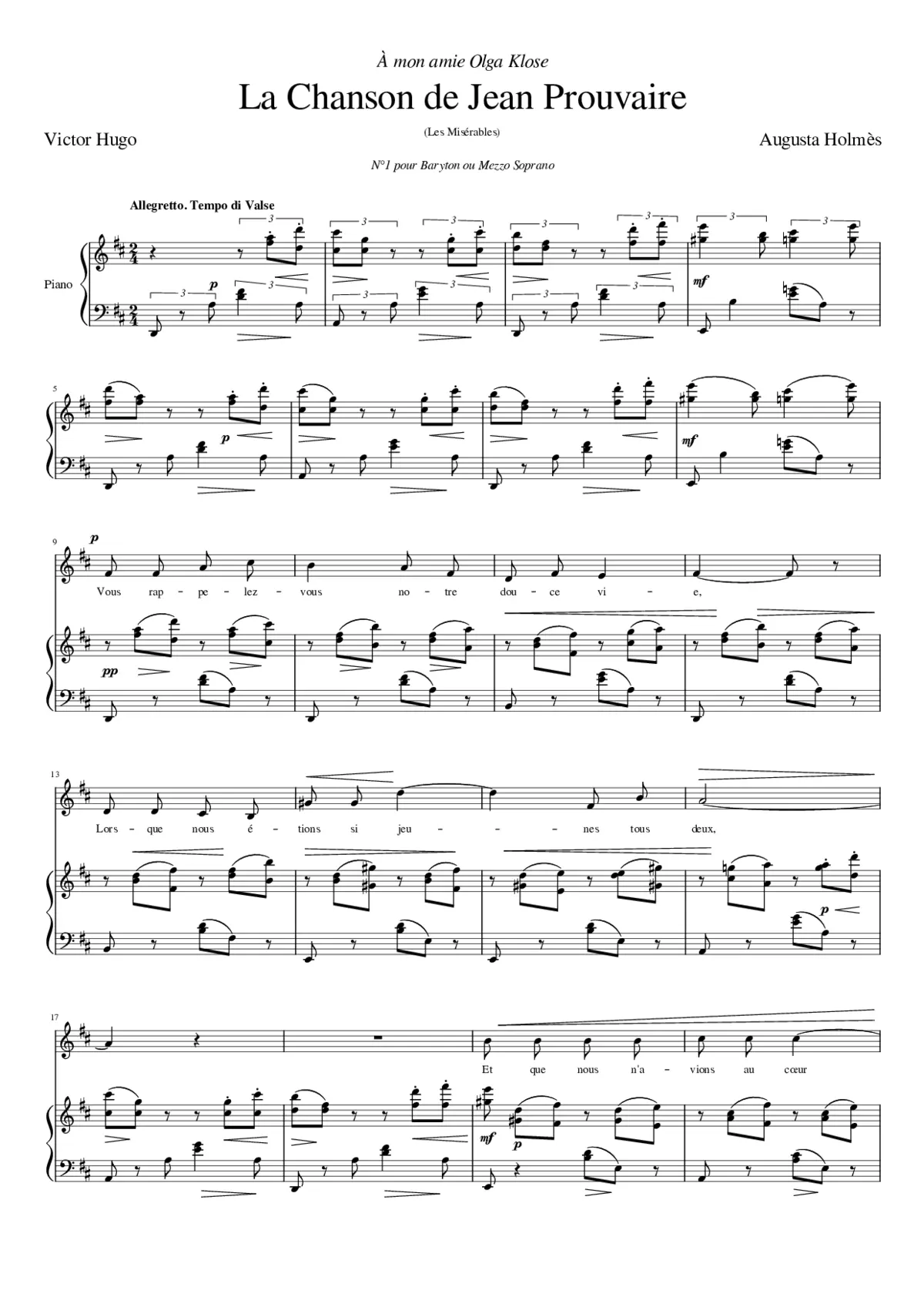 La chanson de Jean Prouvaire - Page 1