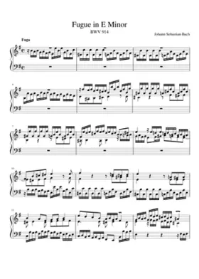 Toccata in E minor BWV 914