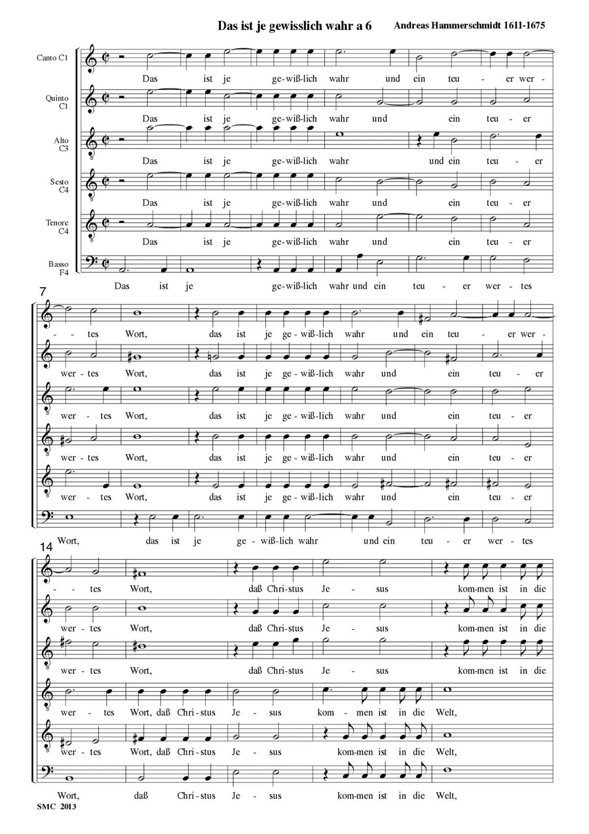 Das ist je gewisslich wahr a 6 - Page 1