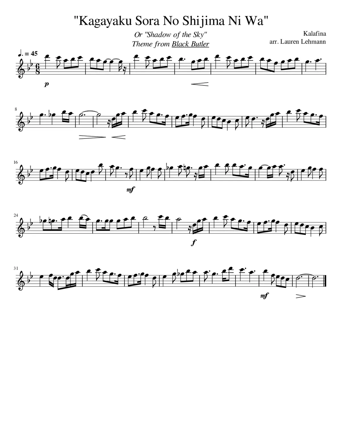 kagayaku sora no shijima ni wa - Page 1