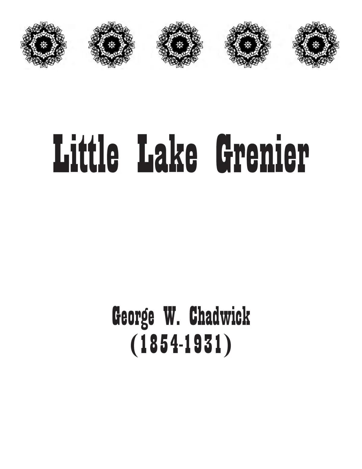 Little Lac Grenier - Page 1