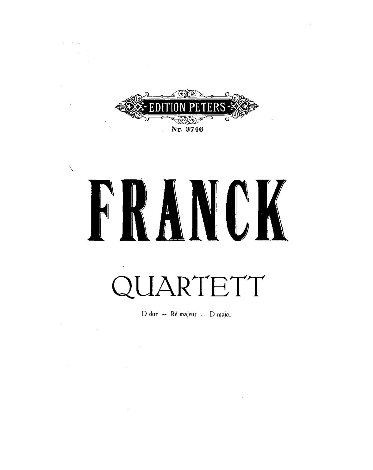String Quartet - Page 1