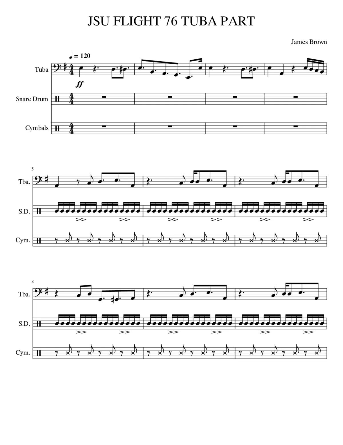 JSU FLIGHT 76 TUBA PART - Page 1