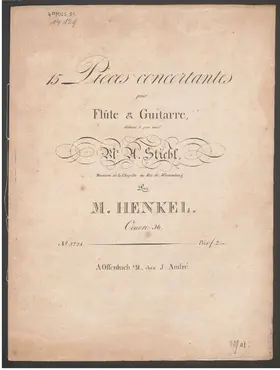 15 Pieces concertantes pour Flûte & Guitarre
