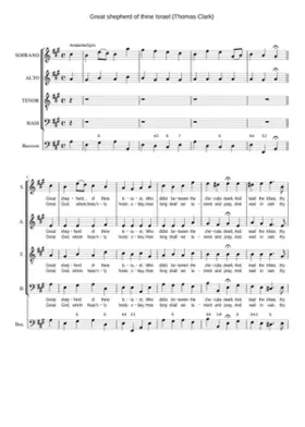 Great shepherd of thine Israel