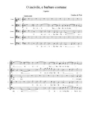 O incivile, e barbaro costume