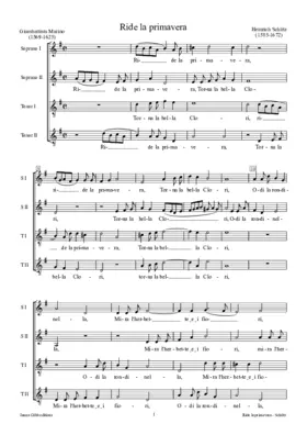 Ride la primavera, SWV 7