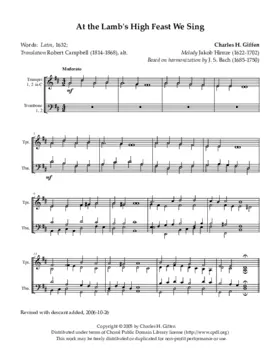 At the Lamb's high feast we sing