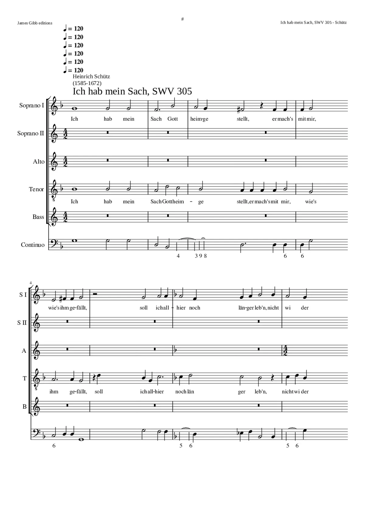 Ich hab mein Sach Gott heimgestellt - Page 1