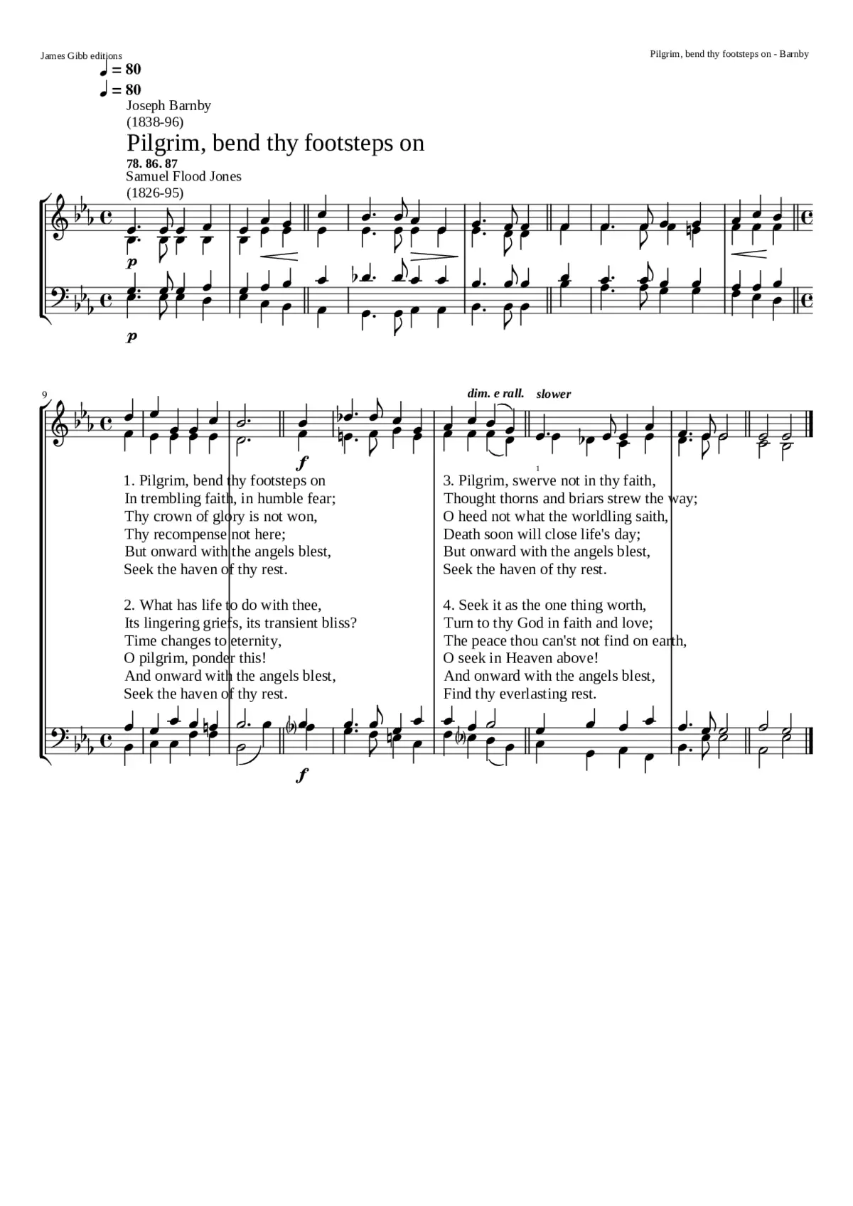 Pilgrim bend thy footsteps on - Page 1