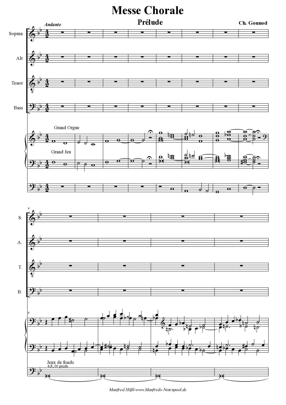 Messe chorale n° 4 - Page 1