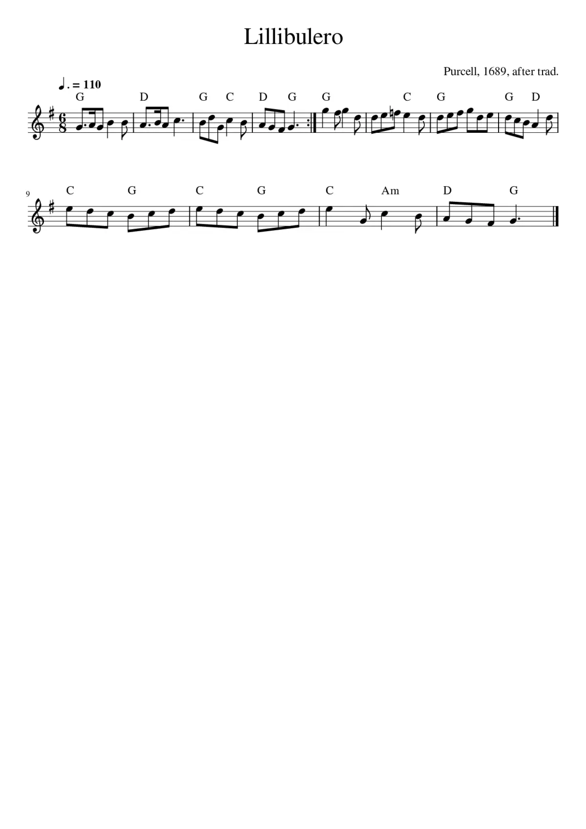 LILLIBULERO - Page 1