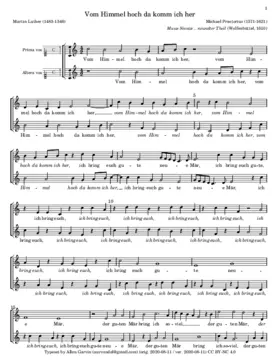 Vom Himmel hoch da komm ich her II a 2