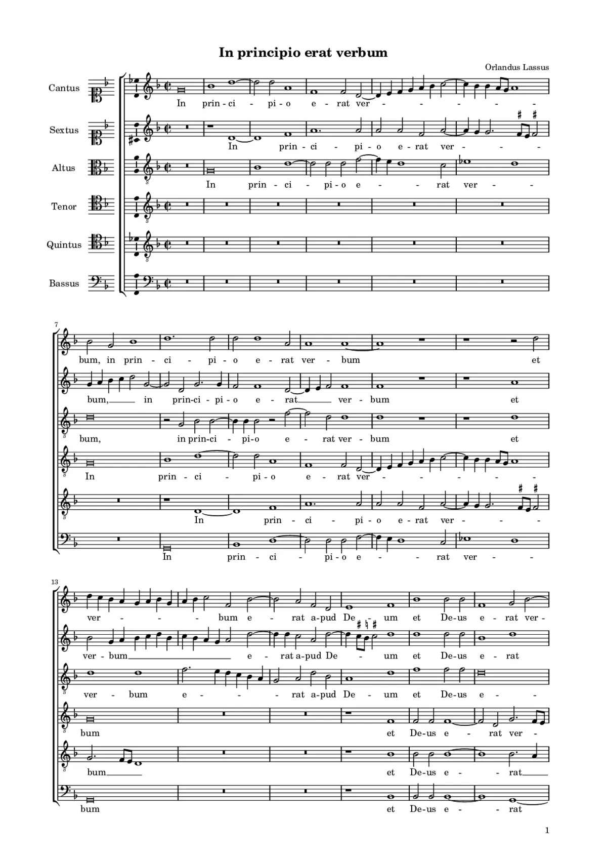 In principio erat verbum - Page 1