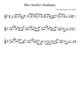 Miss Ainslie's Strathspey