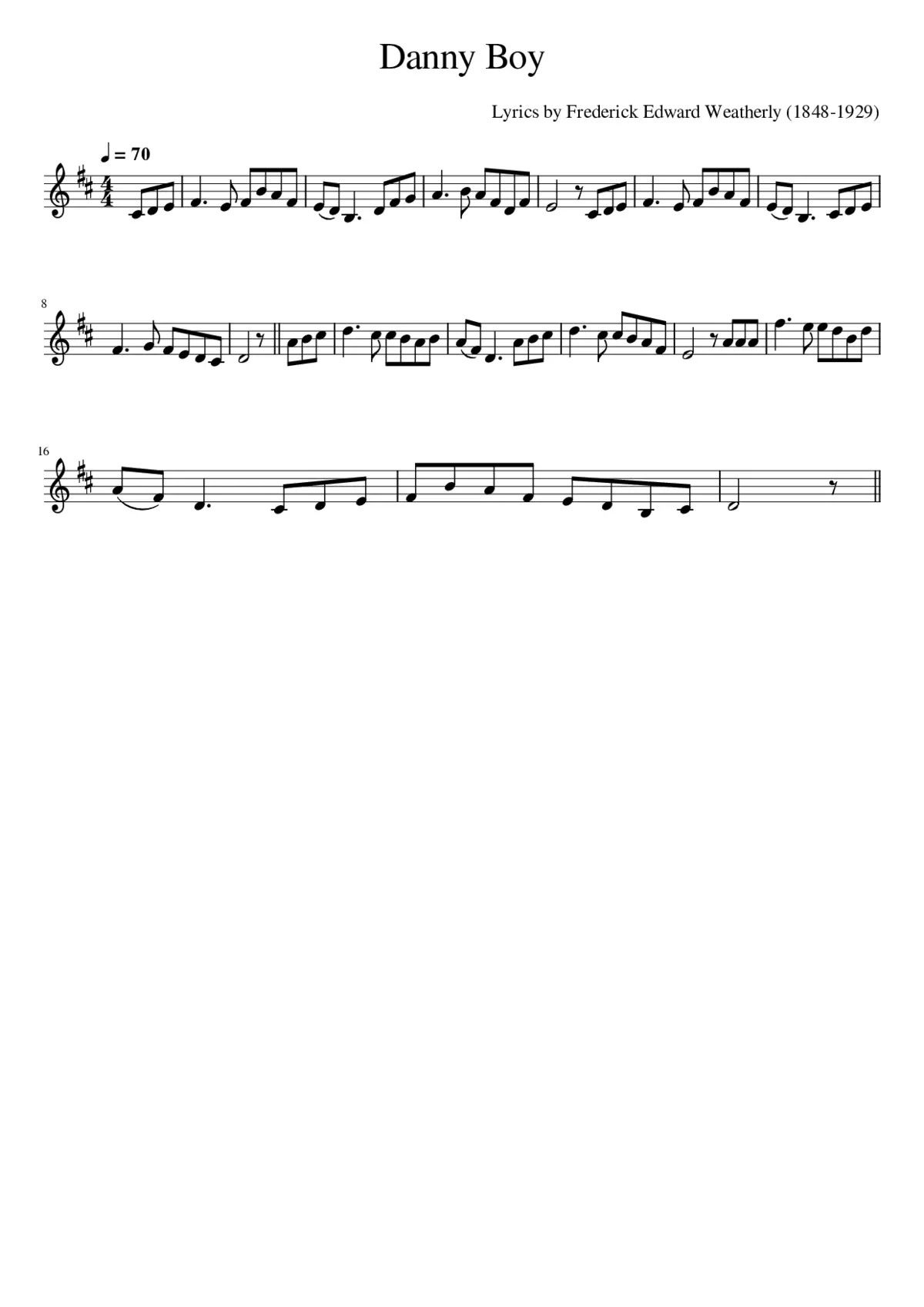 danny boy - Page 1