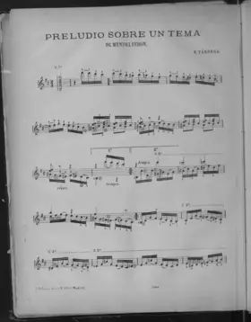 Preludio sobre un tema de Mendelssohn