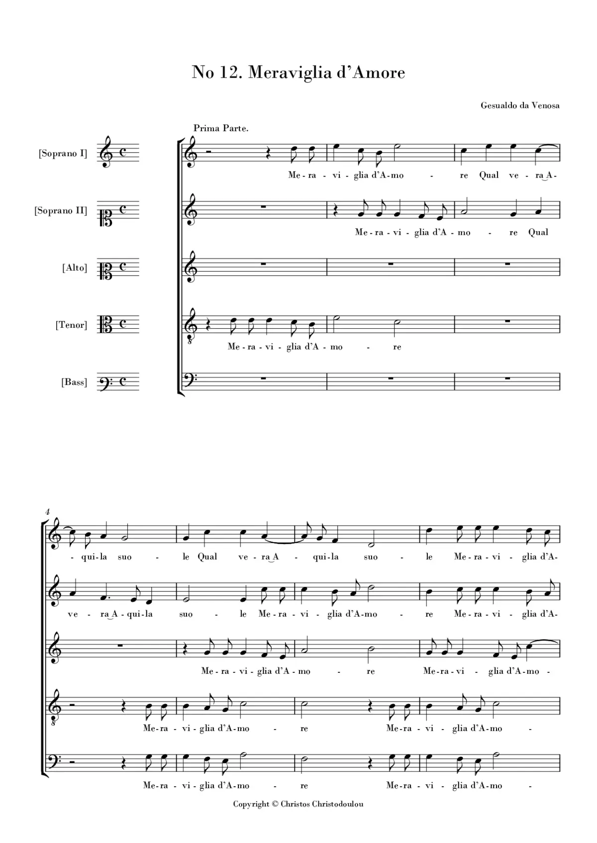 Meraviglia d'Amore - Page 1