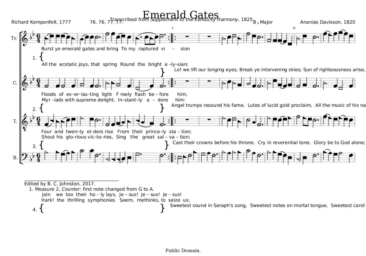 Emerald Gates - Ananias Davisson - Page 1