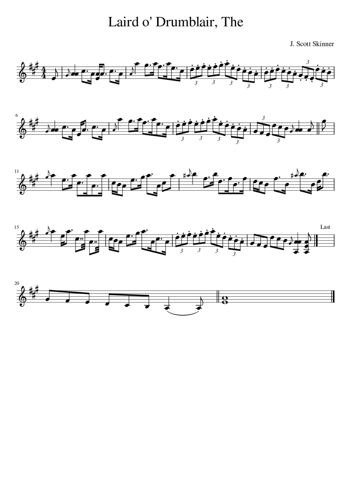 the Laird o' Drumblair - Page 1