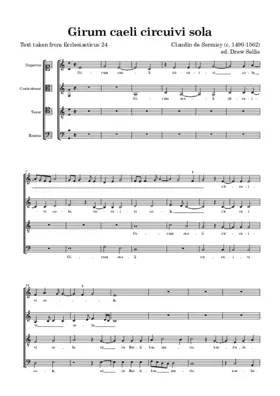 Girum caeli circuivi sola