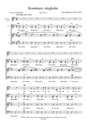 Kornknarr, sänghalm