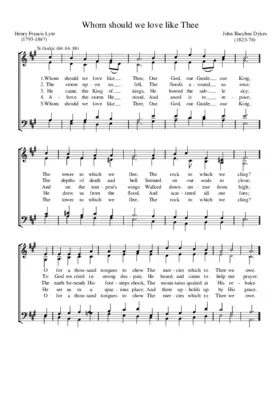 Whom should we love like thee