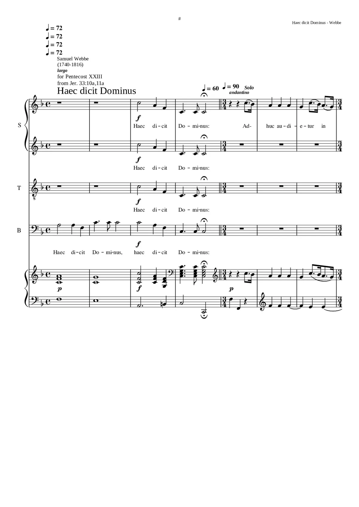 Haec dicit Dominus - Page 1