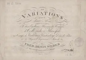 12 Variations pour le piano-forte
