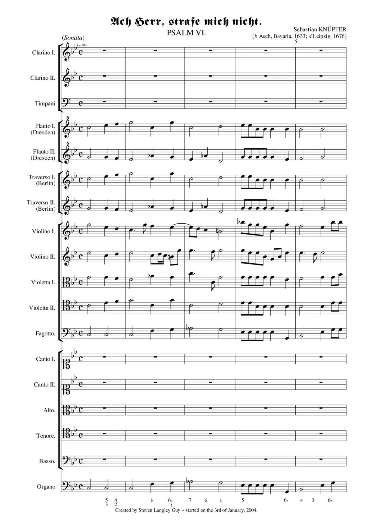 Ach Herr, strafe mich nicht - Page 1