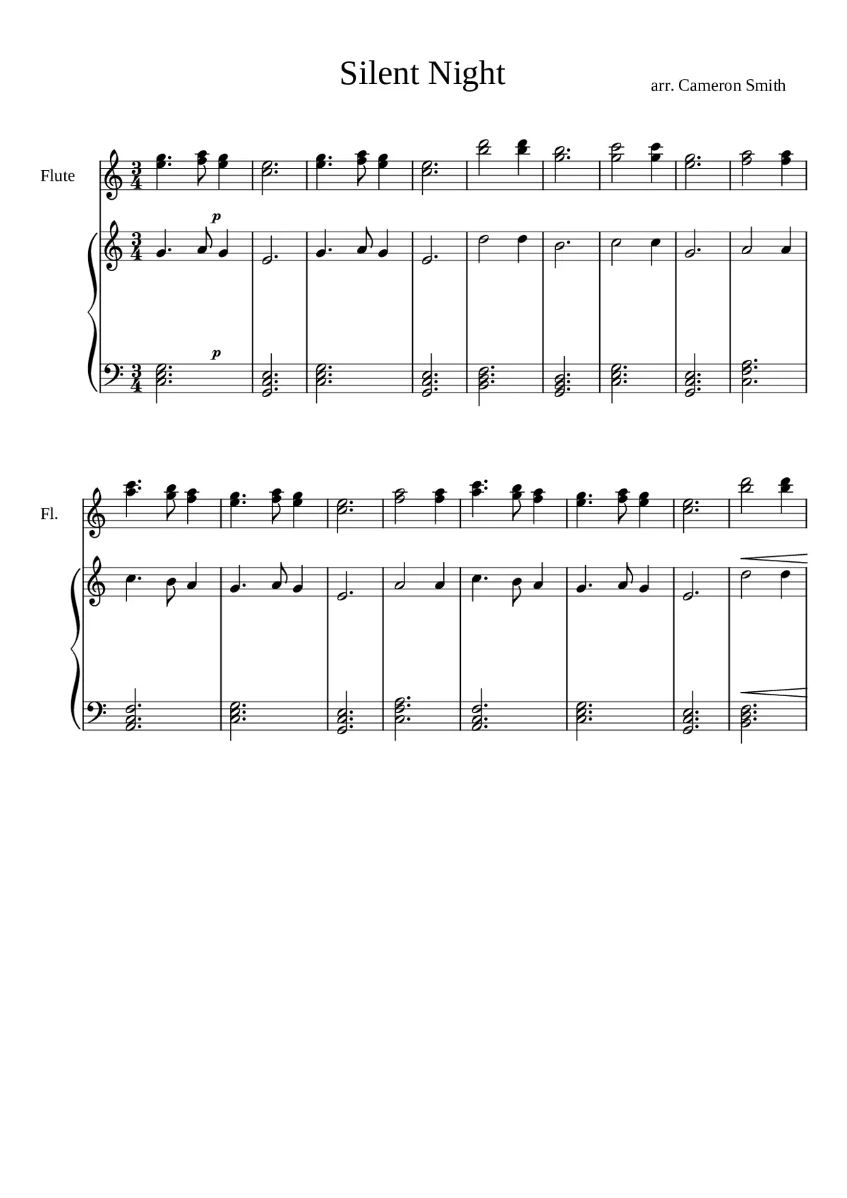 Stille Nacht heilige Nacht H.145 - Page 1