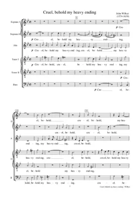 Cruel, behold my heavy ending