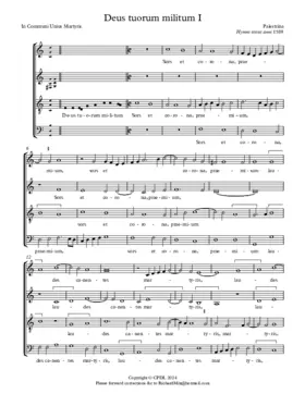 Deus tuorum militum (1589 I)