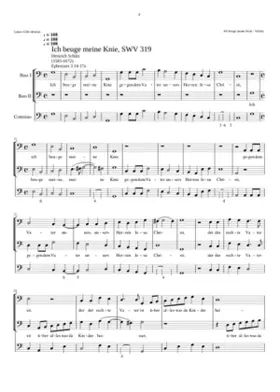 Ich beuge meine Knie gegen dem Vater SWV 319