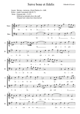Serve bone et fidelis
