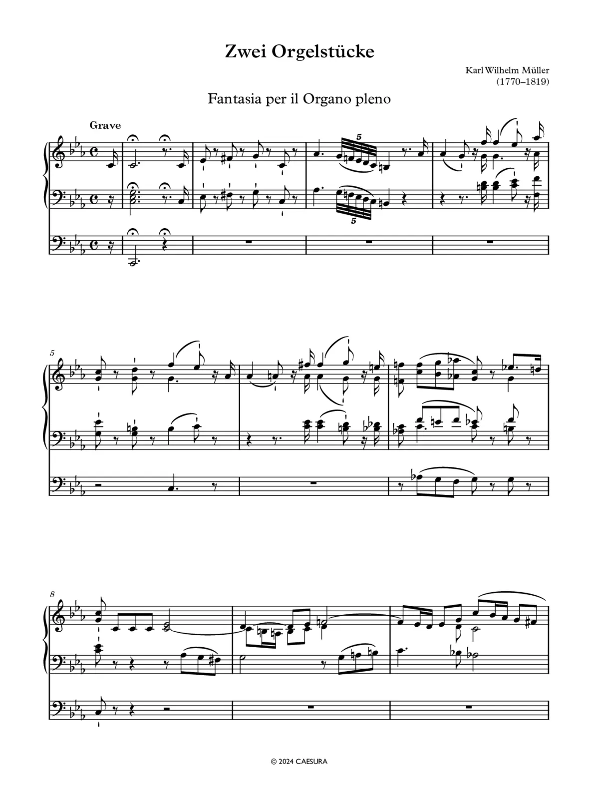 2 Organ Pieces - Page 1