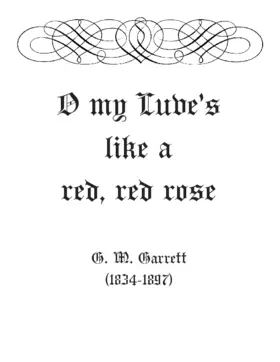 My love is like a red, red rose