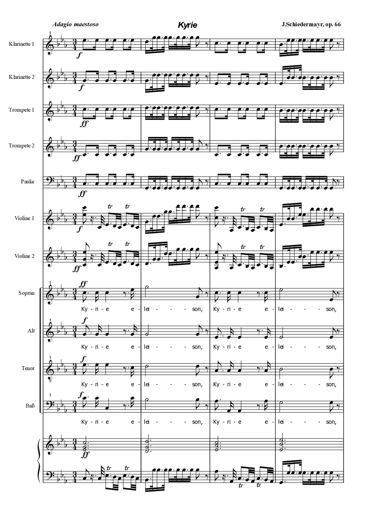 Missa in C - Ostermesse - Page 1
