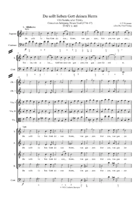 Du sollt lieben Gott deinen Herrn, TWV 1:403