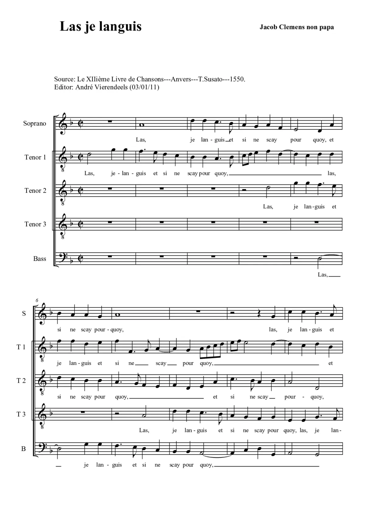 Las je languis - Page 1