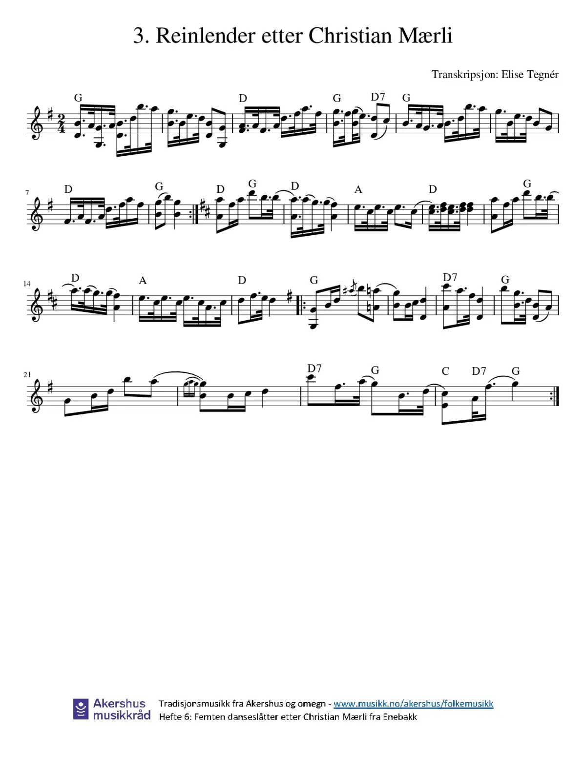 Reinlender etter Christian Mærli - Page 1